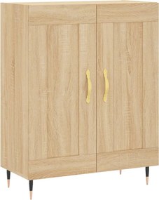 vidaXL Ντουλάπι Sonoma δρυς 69,5 x 34 x 180 εκ. από Επεξεργασμένο Ξύλο