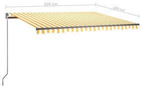 ΤΕΝΤΑ ΑΥΤΟΜΑΤΗ ΑΝΕΞΑΡΤΗΤΗ ΚΙΤΡΙΝΟ/ΛΕΥΚΟ 450 X 300 ΕΚ. 3069768