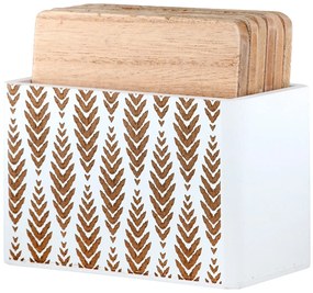 Σετ σουβέρ 7 τεμαχίων "Ferny" Ξύλο Εκρού 118X6X105Cm 118X6X105Cm