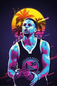 Αφίσα Basketball Player Retro 80s