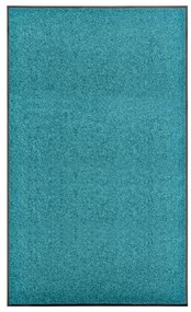 vidaXL Πατάκι Εισόδου Πλενόμενο Γαλάζιο 90 x 150 εκ.