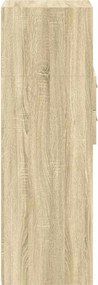 vidaXL Ντουλάπι Sonoma Δρυς 30x42,5x124 εκ. από Επεξεργασμένο Ξύλο