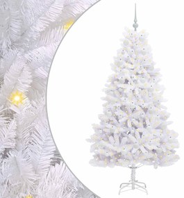vidaXL Τεχνητό Χριστουγεννιάτικο Δέντρο με Άξονα με βάση Λευκό 180 cm