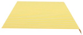 Τεντόπανο Ανταλλακτικό Κίτρινο / Λευκό 6 x 3,5 μ. - Κίτρινο