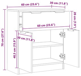 ΜΠΟΥΦΕΣ ΑΡΤΙΣΙΑΝΗ ΔΡΥΣ 60 X 30 X 70 ΕΚ. ΑΠΟ ΕΠΕΞΕΡΓΑΣΜΕΝΟ ΞΥΛΟ 856841