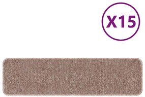 vidaXL Σκαλοπάτια 15 pcs Ανοιχτό καφέ 75 x 20 cm Πολυπροπυλένιο
