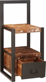 vidaXL Βάση Ρούχων Πολύχρωμο 40 x 40 x 90 cm Στερεό Ανακτηθέν Ξύλο