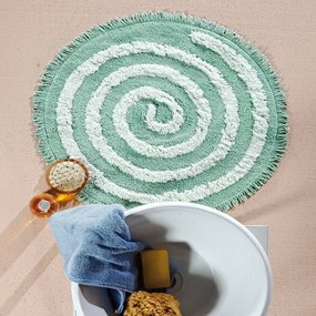Πατάκι Μπάνιου Sonny 10 D60cm Mint Green Kentia 60X60 100% Cotton