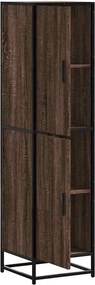 vidaXL Highboard καφέ δρυς Κατασκευασμένο ξύλο και μέταλλο
