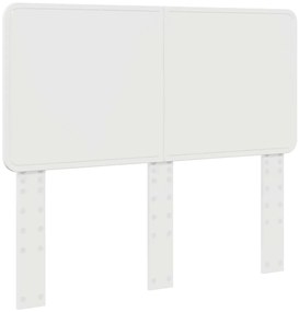 vidaXL Κεφαλάρι με κεφαλάρι Λευκό 120 cm Επεξεργασμένο ξύλο