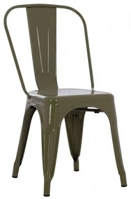 Καρέκλα Melita HM8641.03 43x50x82cm Dark Green Μέταλλο