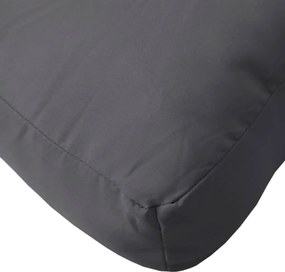 vidaXL Μαξιλάρι Παλέτας Ανθρακί 50 x 40 x 12 εκ. Υφασμάτινο