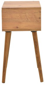 Κομοδίνο Hank pakoworld σε φυσική απόχρωση 45x30x60εκ (1 τεμάχια)