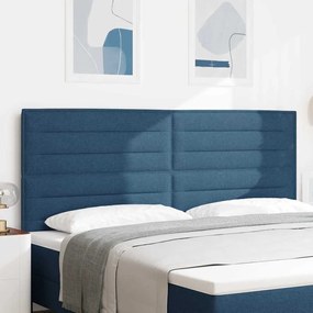 vidaXL LED Κεφαλάρι Σχεδίου Γραμμών Μπλε 100 εκ Ύφασμα