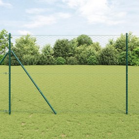 vidaXL Περίφραξη Εξαγώνου Γκρι 1.5x50 m Σιδερένια