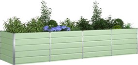 vidaXL Γλάστρα Παστέλ Πράσινο 385 x 100 x 75 εκ Επικαλυμμένος Χάλυβας