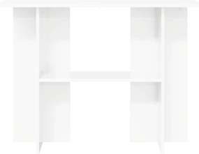 vidaXL Τραπέζι κονσόλας Λευκό 100 x 30 x 75 εκ Επεξεργασμένο Ξύλο