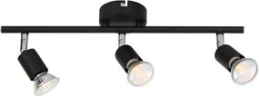 Σποτ Τρίφωτο Aca Trinity MC634BK3 Black Matt