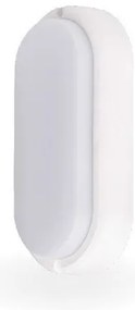 Απλίκα Φωτιστικό Τοίχου Χελώνα LED 15W 4000K IP65 Λευκό 1596 Lucas-1596-Λευκό 1596