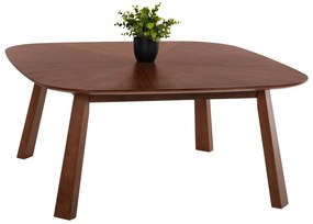 ΤΡΑΠΕΖΙ ΣΑΛΟΝΙΟΥ RINER HM9738 MDF ΜΕ ΚΑΠΛΑΜΑ ΚΑΡΥΔΙΑΣ 100x100x45Yεκ.