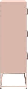 vidaXL Highboard Ροζ 68x39x123 cm Ατσάλι