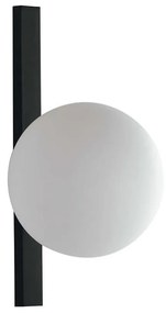 Φωτιστικό Τοίχου - Απλίκα I-Enoire-AP1 Black-White Luce Ambiente Design Μέταλλο,Γυαλί