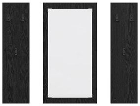 vidaXL Τοίχου Κρεμάστρα Μαύρη δρυς 96 x 1.5 x 90 εκ Επεξεργασμένο ξύλο