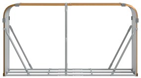 vidaXL Ξυλοθήκη Ξύλινη Όψη 180x45x100 εκ. από Γαλβανισμένο Ατσάλι