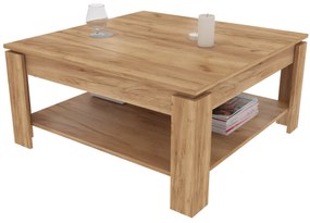 Τραπέζι σαλονιού &quot;PARMA&quot; σε μελί χρώμα 90x90x50