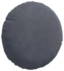 vidaXL Μαξιλάρια καθισμάτων 2 pcs Σκούρο Γκρι Ø 40 x 13 εκ. Βελούδο