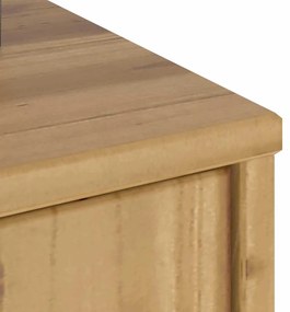 Συρταριέρα με Συρτάρια ODDA 40x24x79 εκ. από Μασίφ Ξύλο Πεύκου - Καφέ