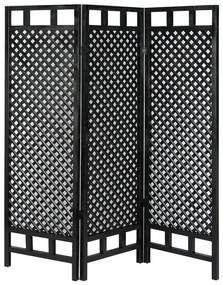 Παραβάν Locky pakoworld ξύλο μαύρο 150x2x160εκ 120-000393