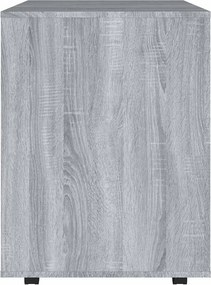 vidaXL Ντουλάπι Με Ροδάκια Γκρι Sonoma 60 x 53 x 72 εκ. Επεξεργ. Ξύλο