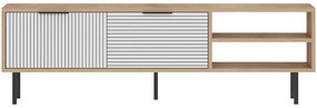 Έπιπλο Τηλεόρασης Venus 327ODS1324 150x30x45cm Oak-White