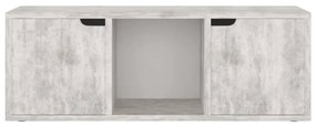 vidaXL Έπιπλο Τηλεόρασης Σκυρόδεμα 88,5x27,5x30,5 εκ. από Επεξ. Ξύλο