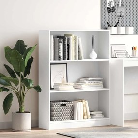 vidaXL Βιβλιοθήκη Λευκή 80x24x109 εκ. από Επεξεργασμένο Ξύλο