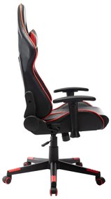vidaXL Καρέκλα Gaming Μαύρο/Κόκκινο από Συνθετικό Δέρμα
