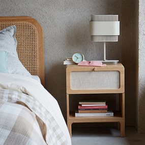 Διπλό επιτραπέζιο φωτιστικό από μέταλλο, Leila