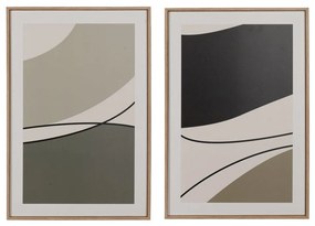 Ξύλινος πράσινος πίνακας 40x3x60εκ