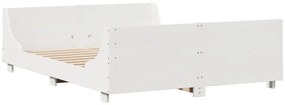 vidaXL Σκελετός Κρεβ. Χωρίς Στρώμα Λευκό 120x190 εκ Μασίφ Πεύκο