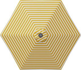 vidaXL Ομπρέλα Κήπου με LED Φώτα και Βάση 270 x 270 εκ Πολυεστέρας