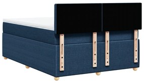 ΚΡΕΒΑΤΙ BOXSPRING ΜΕ ΣΤΡΩΜΑ ΜΠΛΕ 140X200 ΕΚ. ΥΦΑΣΜΑΤΙΝΟ 3287499