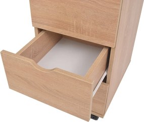 vidaXL Συρταριέρα Χρώμα Δρυός 33 x 45 x 60 εκ.