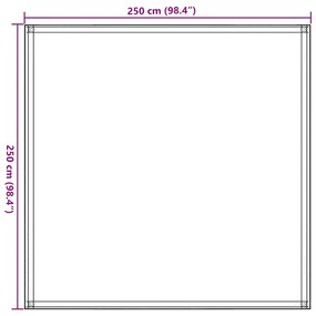 vidaXL Χαλί Σκηνής Ανθρακί 250 x 250 εκ. από HDPE