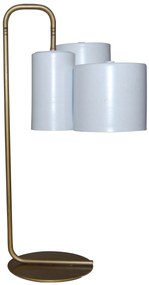HL-3567-3T BRODY WHITE &amp; OLD BRONZE TABLE LAMP