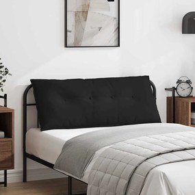 vidaXL Μαξιλάρι Πλάτης Μαύρο 120 x 50 cm Ύφασμα Μικροΐνας