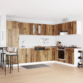 vidaXL Ντουλάπα Κουζίνας με πόρτα Kalmar 2 pcs Καφέ 80 x 46 x 81.5 εκ