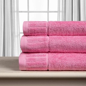 Πετσέτα Χεριών (40x60) Silk Fashion Μελωδία 600gsm Ροζ