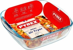 Πιάτο ψησίματος Pyrex Διαφανές Βοροπυριτικό γυαλί Τετράγωνο