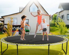 VEVOR Replacement Trampoline Mat Fits 14ft Frame 96 V-Rings 7" Spring Length